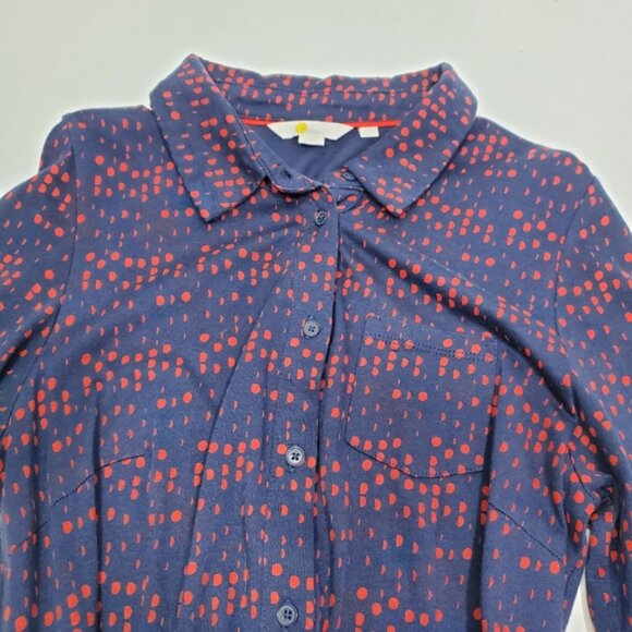 Boden Dress Size 8L Susannah Shirt Dress Long Size 8L Button Down with belt - Picture 9 of 14